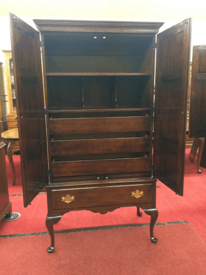 Vintage Statton Queen Anne Gentleman's Armoire