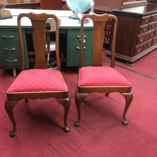 Stickley Cherry Dining Chairs - A Pair