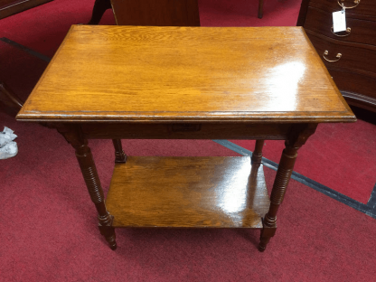 Victorian Oak Hall Table