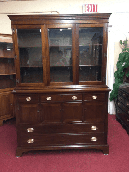 Vintage Craftique Mahogany China Cabinet