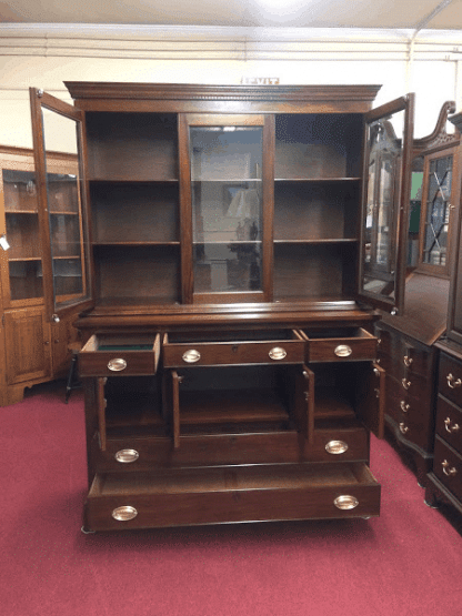 Vintage Craftique Mahogany China Cabinet