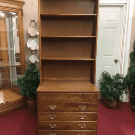 Ethan Allen Maple Chest with Bookcase Top