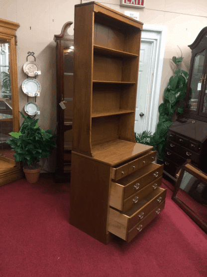 Ethan Allen Maple Chest with Bookcase Top