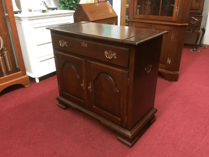 Vintage Colonial Furniture Flip Top Server