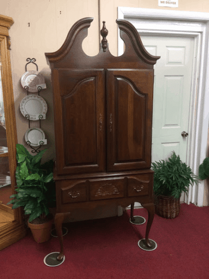 Vintage Queen Anne Media Cabinet