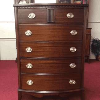 Vintage Mahogany Bowfront Chest