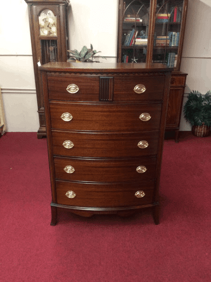 Vintage Mahogany Bowfront Chest