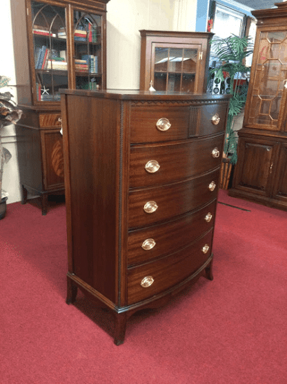 Vintage Mahogany Bowfront Chest