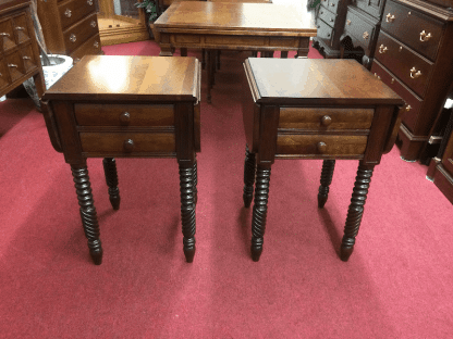 Unique Barley Twist End Tables