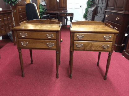 Ethan Allen Baumritter Maple End Tables