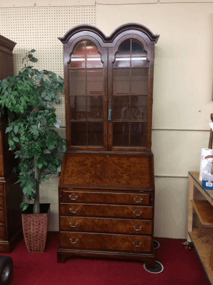 Vintage Double Bonnet Secretary Desk