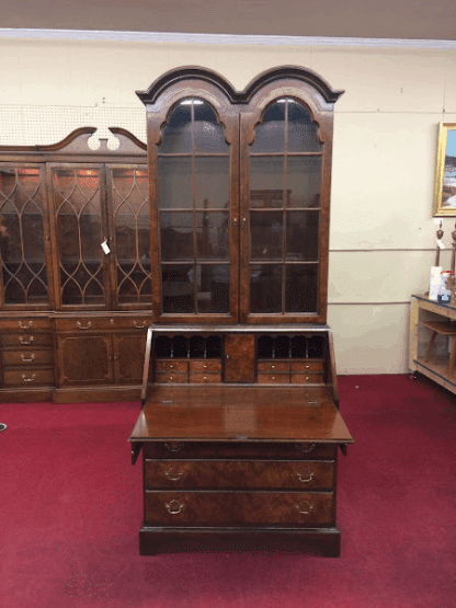 Vintage Double Bonnet Secretary Desk