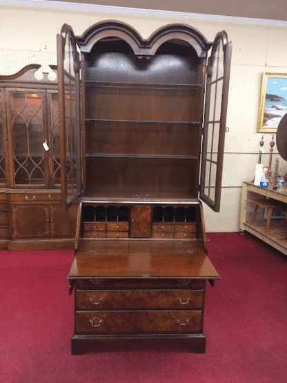 Vintage Double Bonnet Secretary Desk