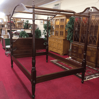 Vintage Cherry Canopy Poster Bed