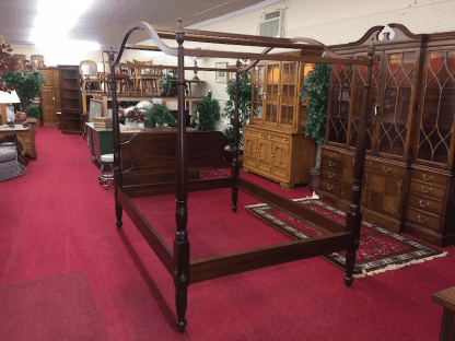 Vintage Cherry Canopy Poster Bed