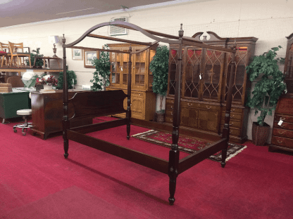 Vintage Cherry Canopy Poster Bed