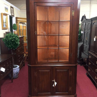 Cherry Corner Cabinet, Henkel Harris Furniture