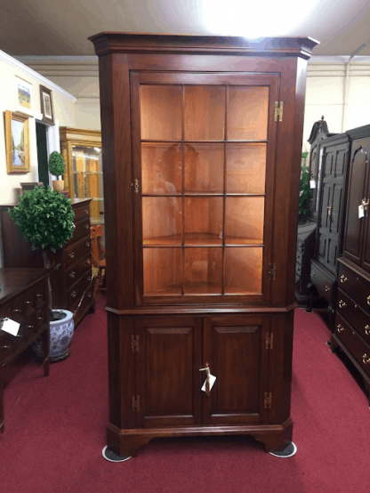 Cherry Corner Cabinet, Henkel Harris Furniture