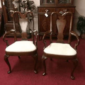 Hickory Chair Mahogany Arm Chairs - The Pair