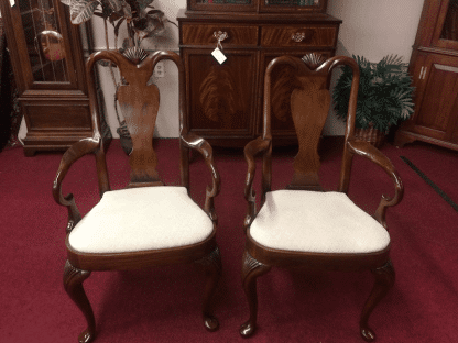 Hickory Chair Mahogany Arm Chairs - The Pair