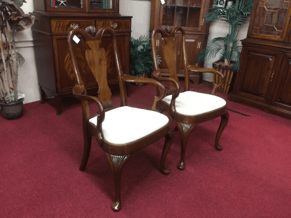 Hickory Chair Mahogany Arm Chairs - The Pair