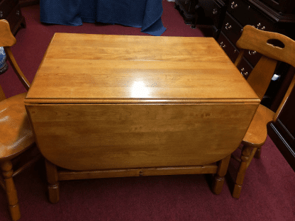 Vintage Maple Drop Leaf Table and Chairs