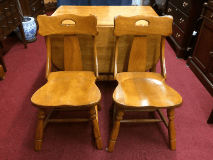 Vintage Maple Drop Leaf Table and Chairs