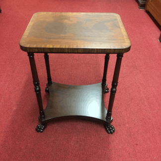 Vintage Mahogany Stand, Claw Foot Table