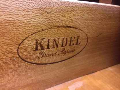 Vintage Kindel Server, Cherry Bar Cart