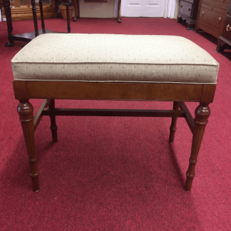 Vintage Cherry Stool, Vanity Bench