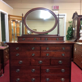 Durham Cherry Dresser with Mirror