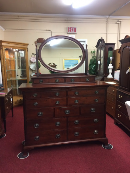 Durham Cherry Dresser with Mirror