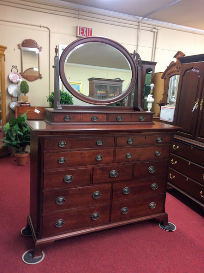 Durham Cherry Dresser with Mirror