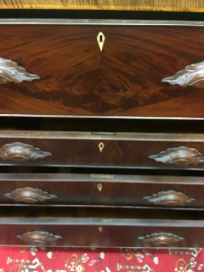 Antique Mahogany and Maple Empire Chest