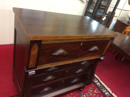 Antique Mahogany and Maple Empire Chest