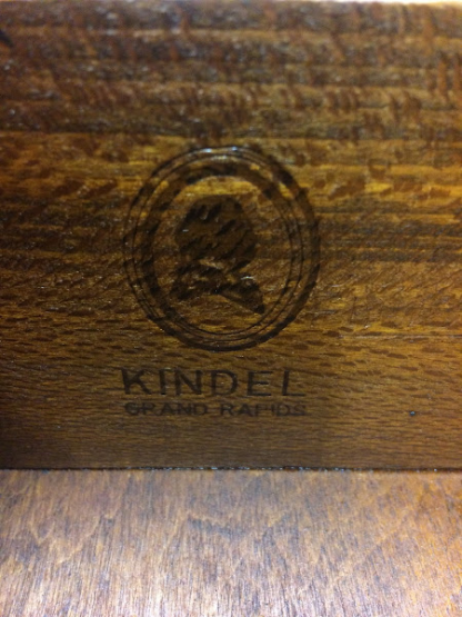 Vintage Kindel Mahogany Desk