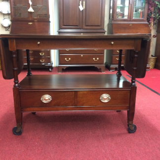 Vintage Mahogany Serving Cart