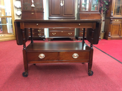 Vintage Mahogany Serving Cart