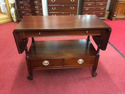 Vintage Mahogany Serving Cart