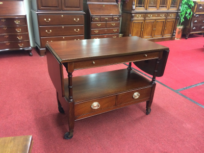 Vintage Mahogany Serving Cart