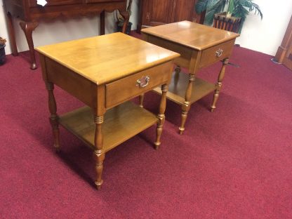 Ethan Allen Maple Nightstands, A Pair