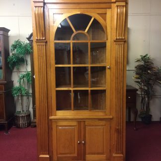 Antique Pine Corner Cabinet