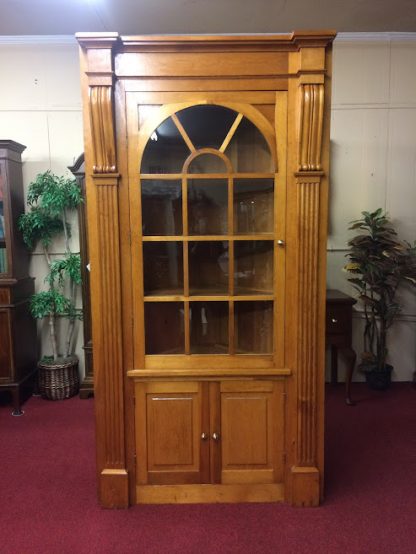 Antique Pine Corner Cabinet