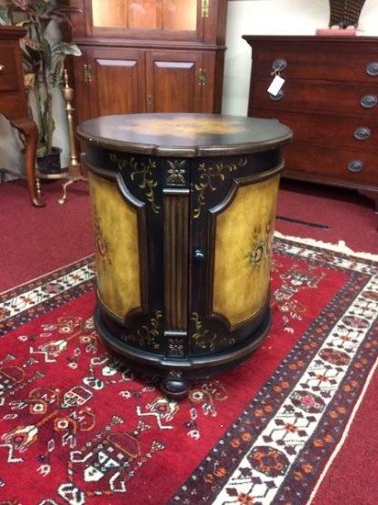 Vintage Painted Drum Table