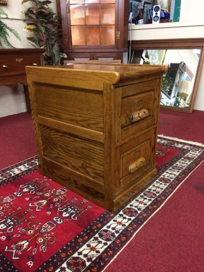 Vintage Oak Filing Cabinet