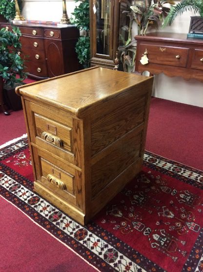 Vintage Oak Filing Cabinet