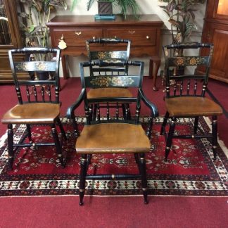 Vintage Hitchcock Furniture Chairs, Set of Four