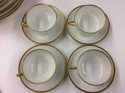 Vintage Haviland Limoges Cups and Saucers, Set of Four