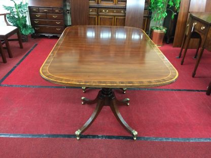 Vintage Statton Furniture Banded Dining Table