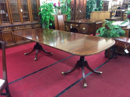 Vintage Statton Furniture Banded Dining Table